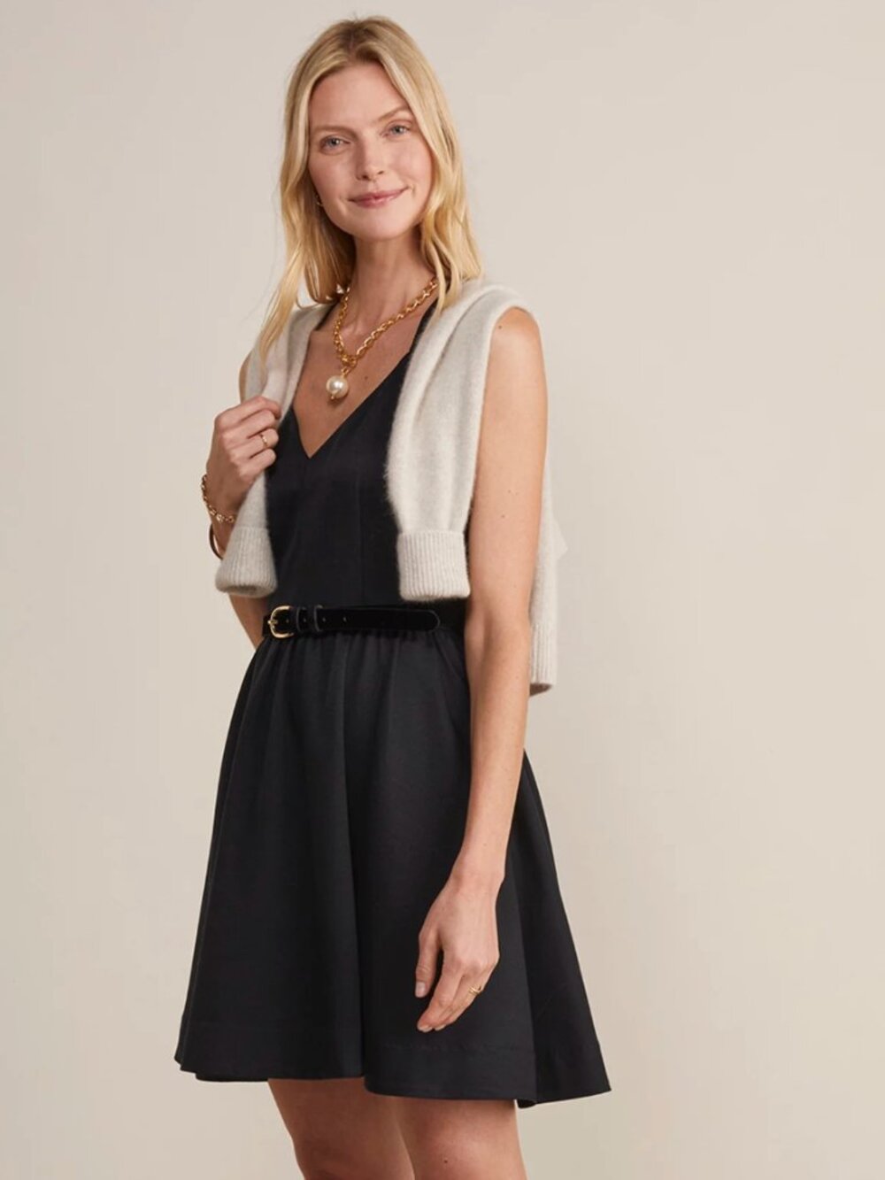Vineyard Vines Black Bow Back Fit & Flare Silk Dress Wedding Guest Party 14 NWT - Picture 5 of 14